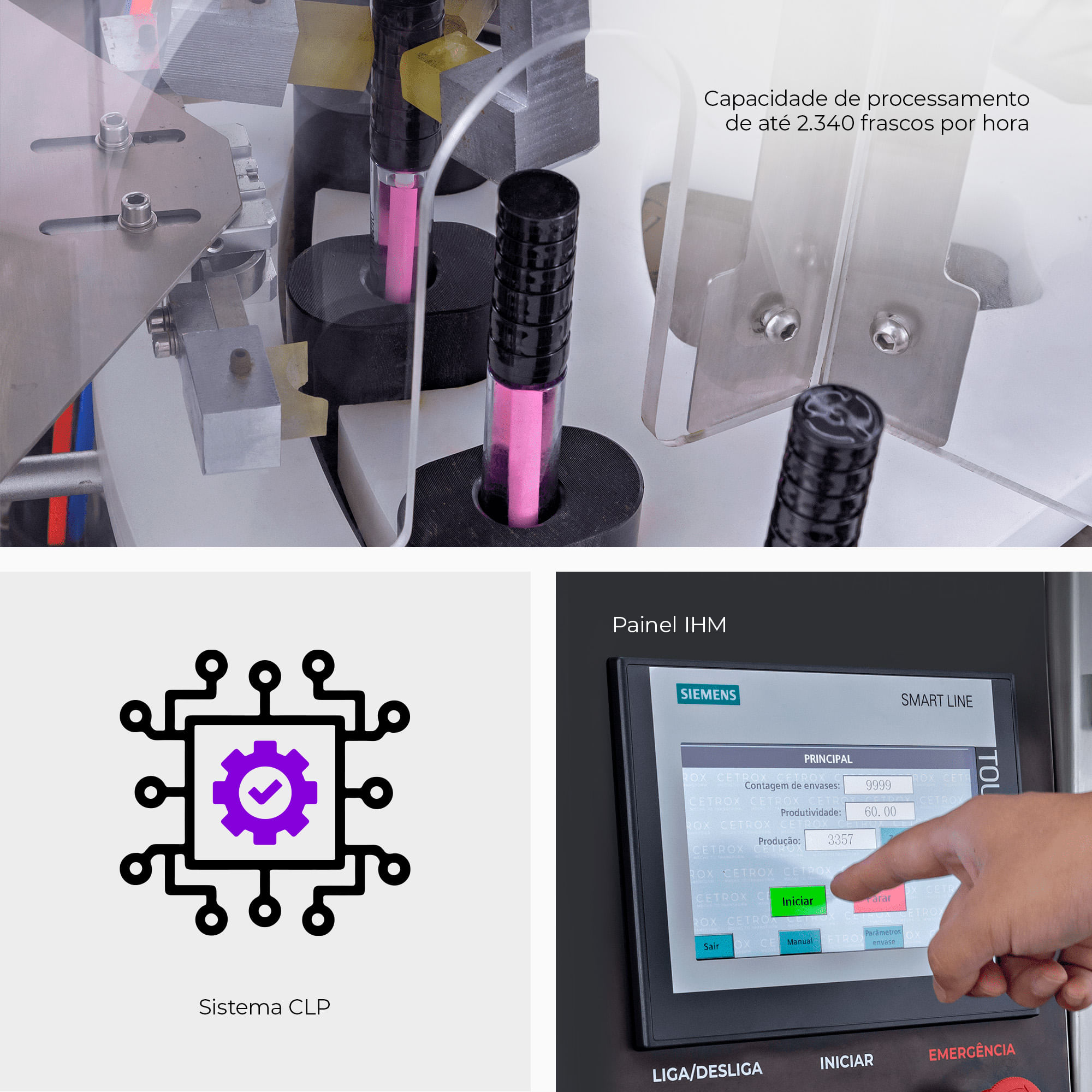 Envasadora Rotativa Automática para Frascos Gloss CARFM CP - imagem 5