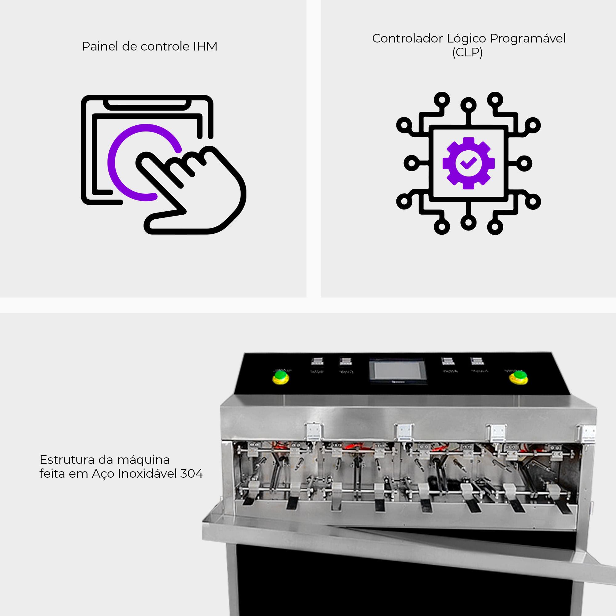 Envasadora e Seladora Semiautomática para Embalagens Pré-Formadas CSFSM 1410 A2 - imagem 2