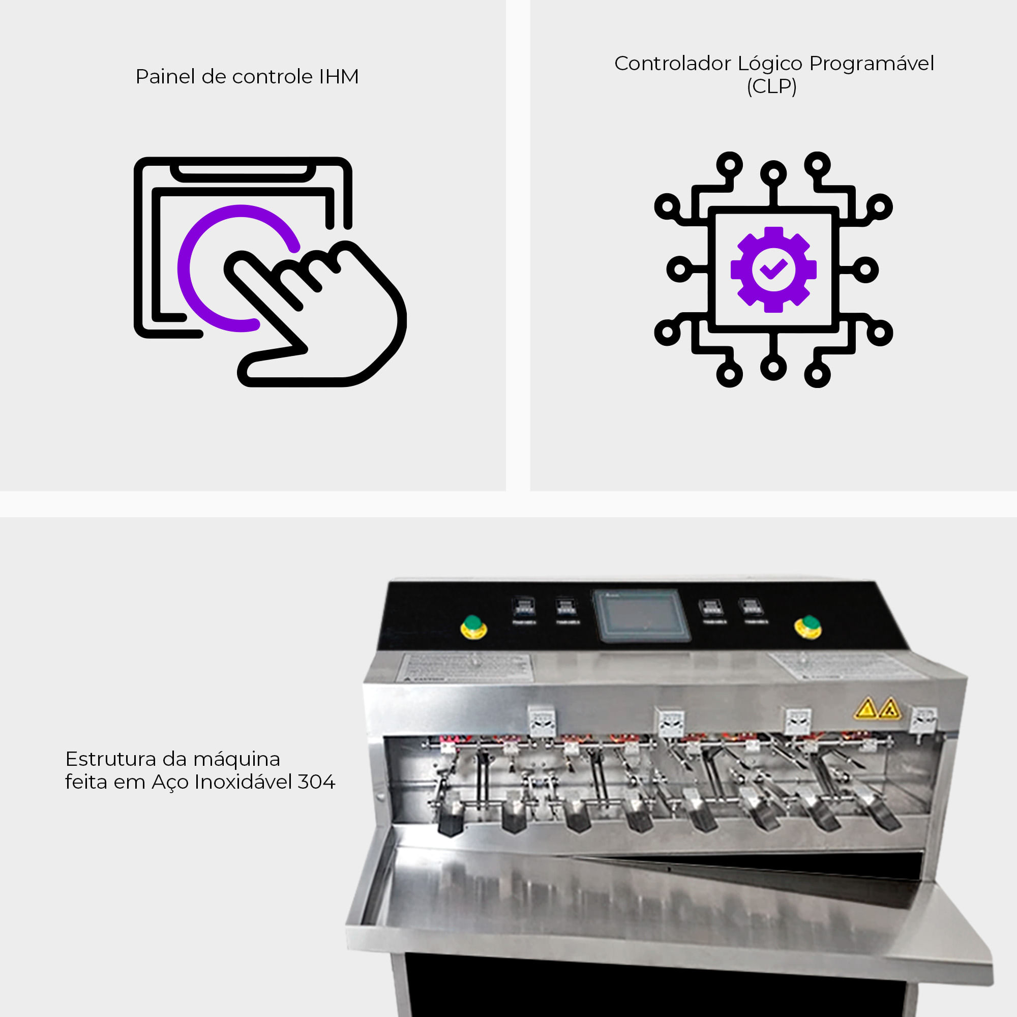 Envasadora e Seladora Semiautomática para Embalagens Pré-Formadas CSFSM 1410 B3 - imagem 2