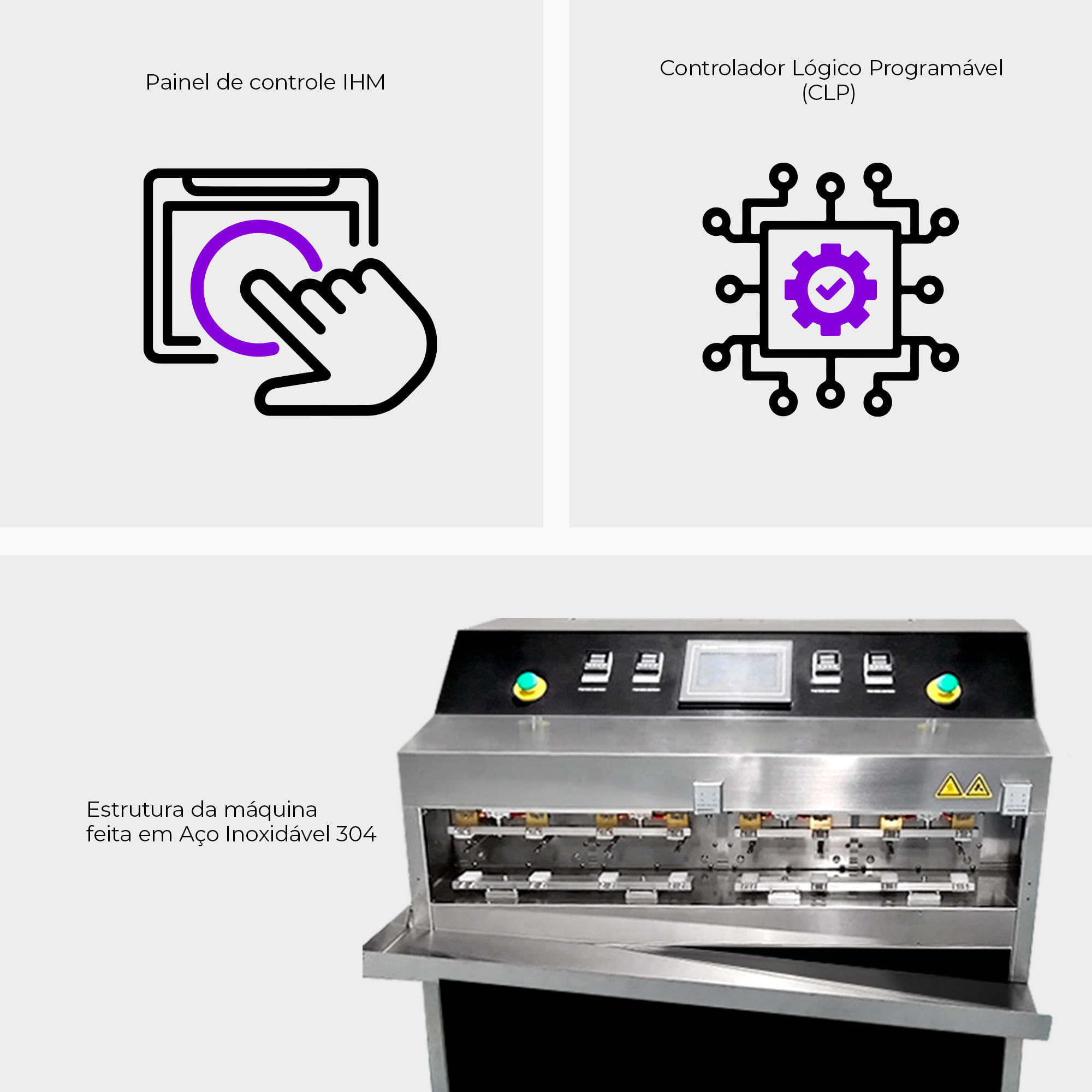 Envasadora e Seladora Semiautomática para Embalagens Pré-Formadas CSFSM 1410 C - imagem 2