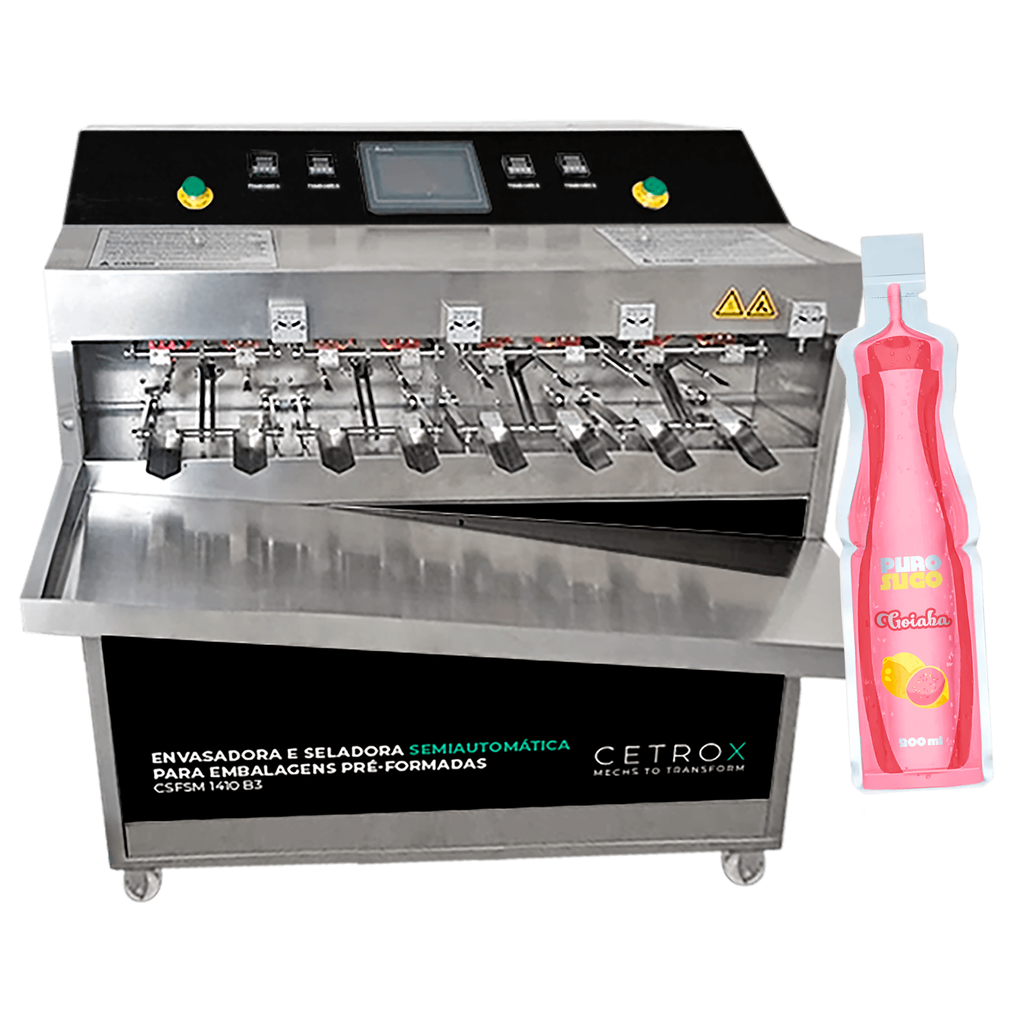 Envasadora e Seladora Semiautomática para Embalagens Pré-Formadas CSFSM 1410 B3 - imagem 1