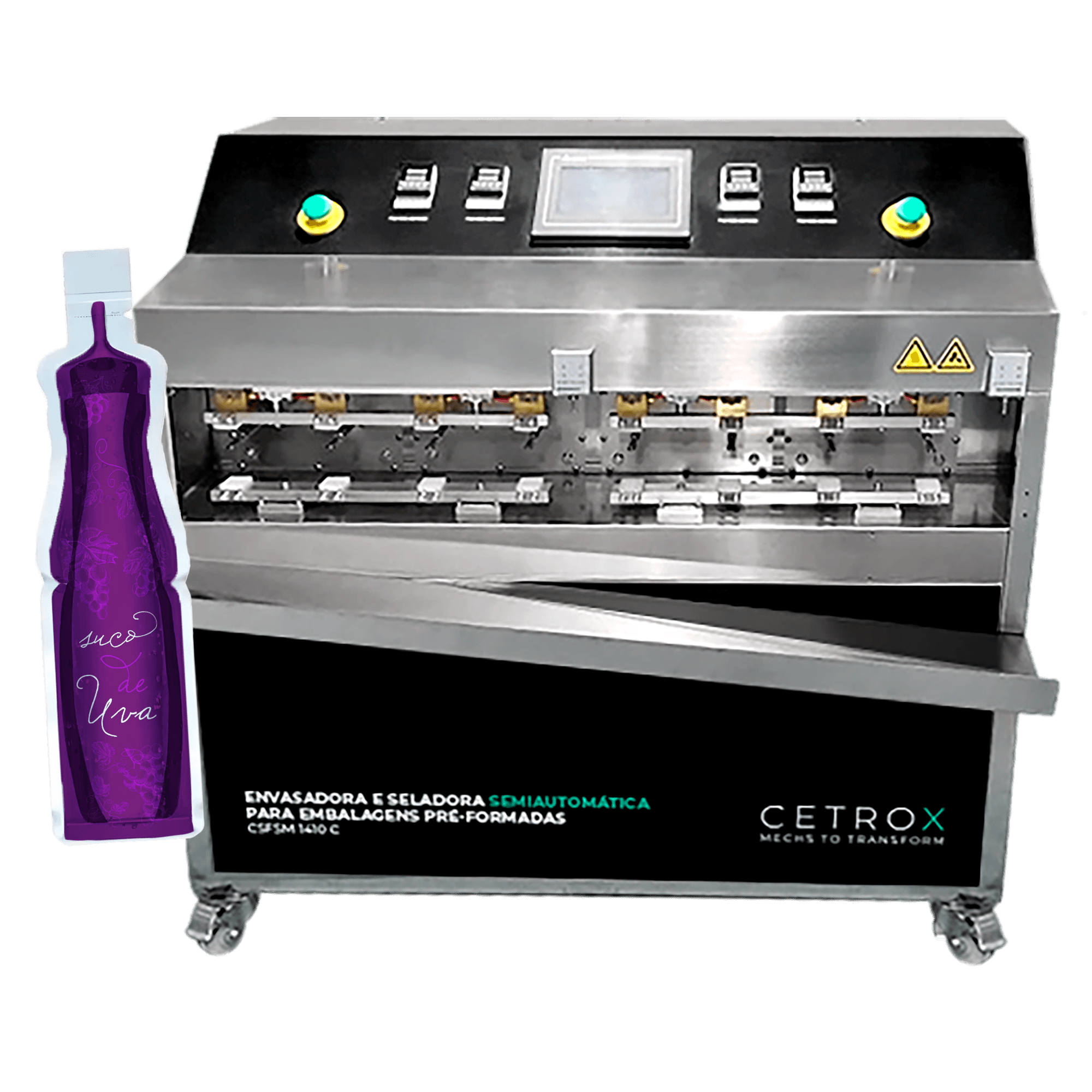 Envasadora e Seladora Semiautomática para Embalagens Pré-Formadas CSFSM 1410 C - imagem 1