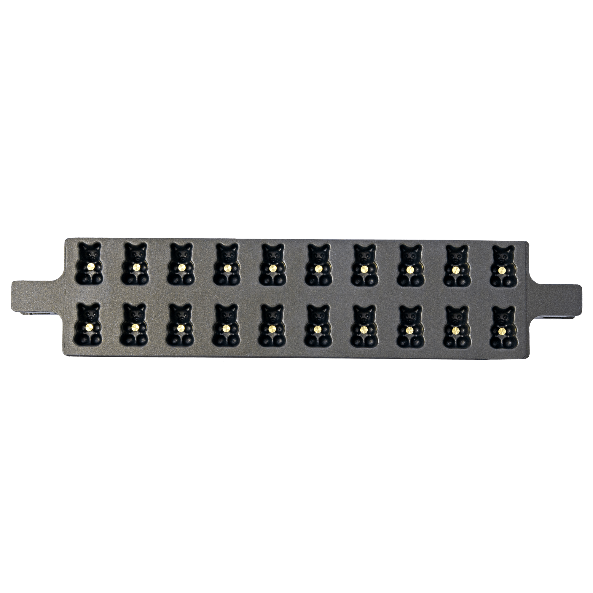 Molde com 20 Cavidades em Formato de Urso 3-4 g para Produção Semiautomática de Gummy - 150 Unidades - imagem 1