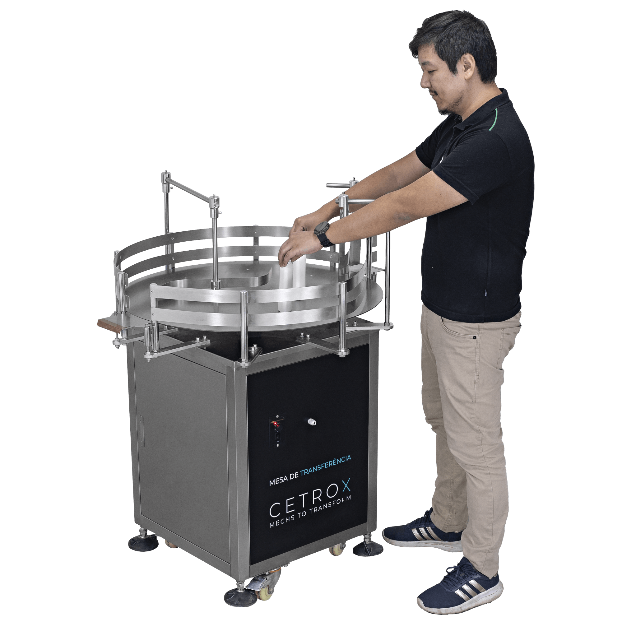 Mesa Rotativa Acumuladora e Abastecedora de Transferência entre Esteiras CRT AS - imagem 5