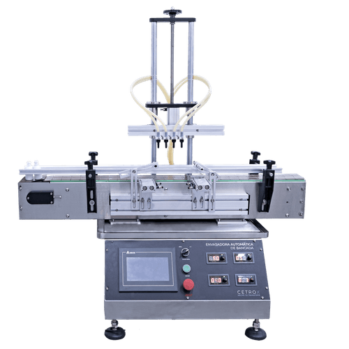 Envasadora Automática de Líquidos de Bancada com 4 Bicos por Bomba de Engrenagem CAFM 4N GP T