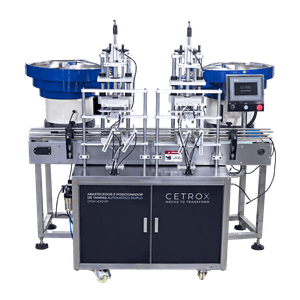 Abastecedor e Posicionador de Tampas Automático Duplo CFSM VCF2 PP