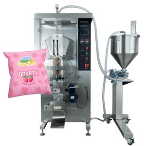 Empacotadora Automática com Envasadora de Pastosos 100-1000 ml de Plataforma com Mixer CAPM 320 EN-PFM