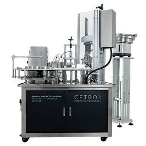 Envasadora Rotativa Automática para Frascos Customizados CAFM R CB