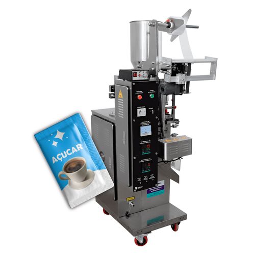 Empacotadora Automática de Sachês 3 Soldas Para Grãos e Pó CAPM 160 3S VC 6-40 RJ