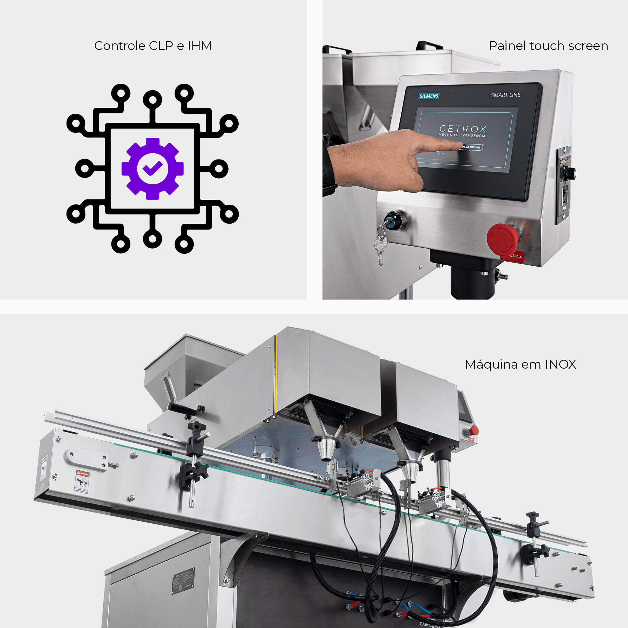 Contadora e Envasadora de Cápsulas e Gummies Automática em Linha CACM CF L-16 - imagem 2