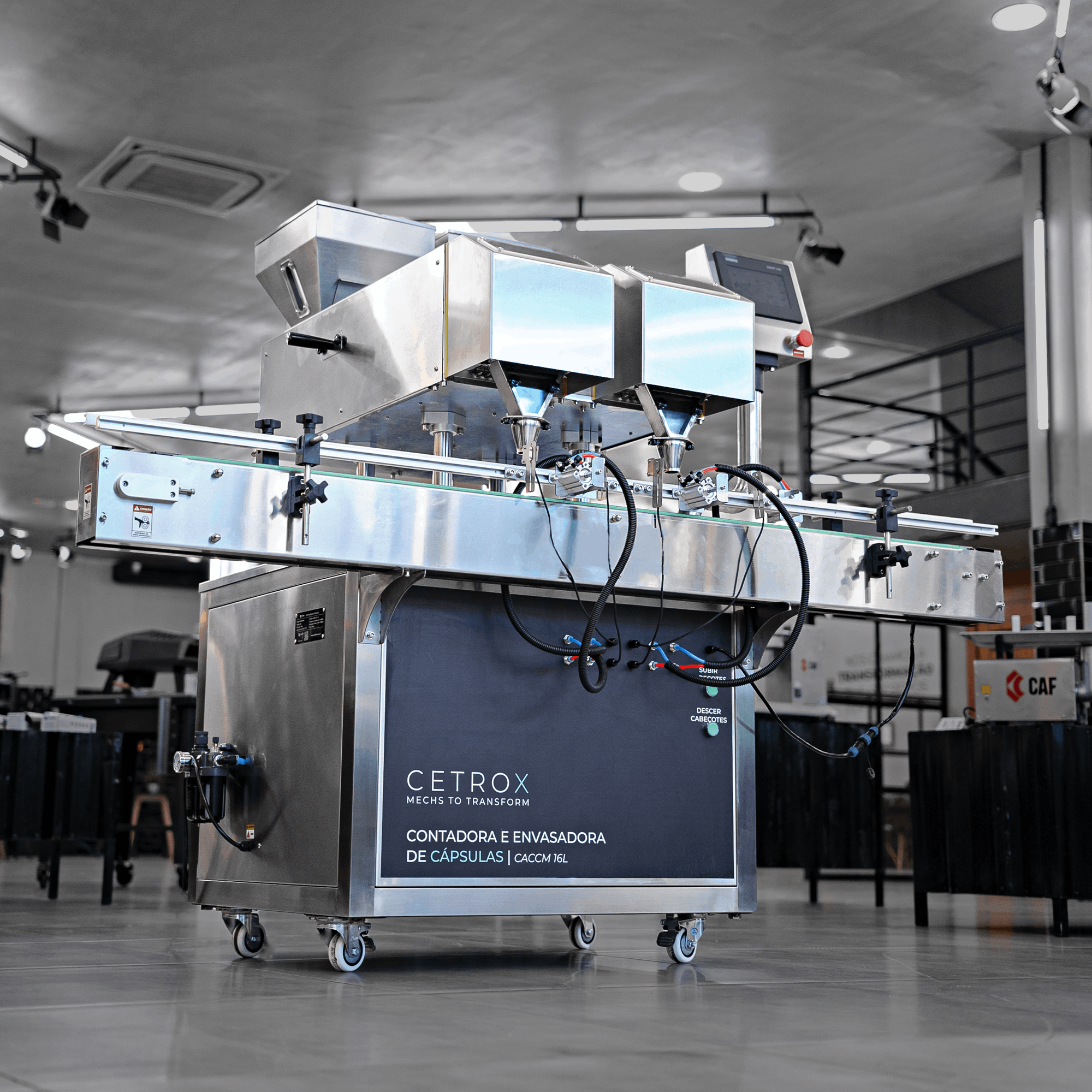 Contadora e Envasadora de Cápsulas e Gummies Automática em Linha CACM CF L-16 - imagem 5