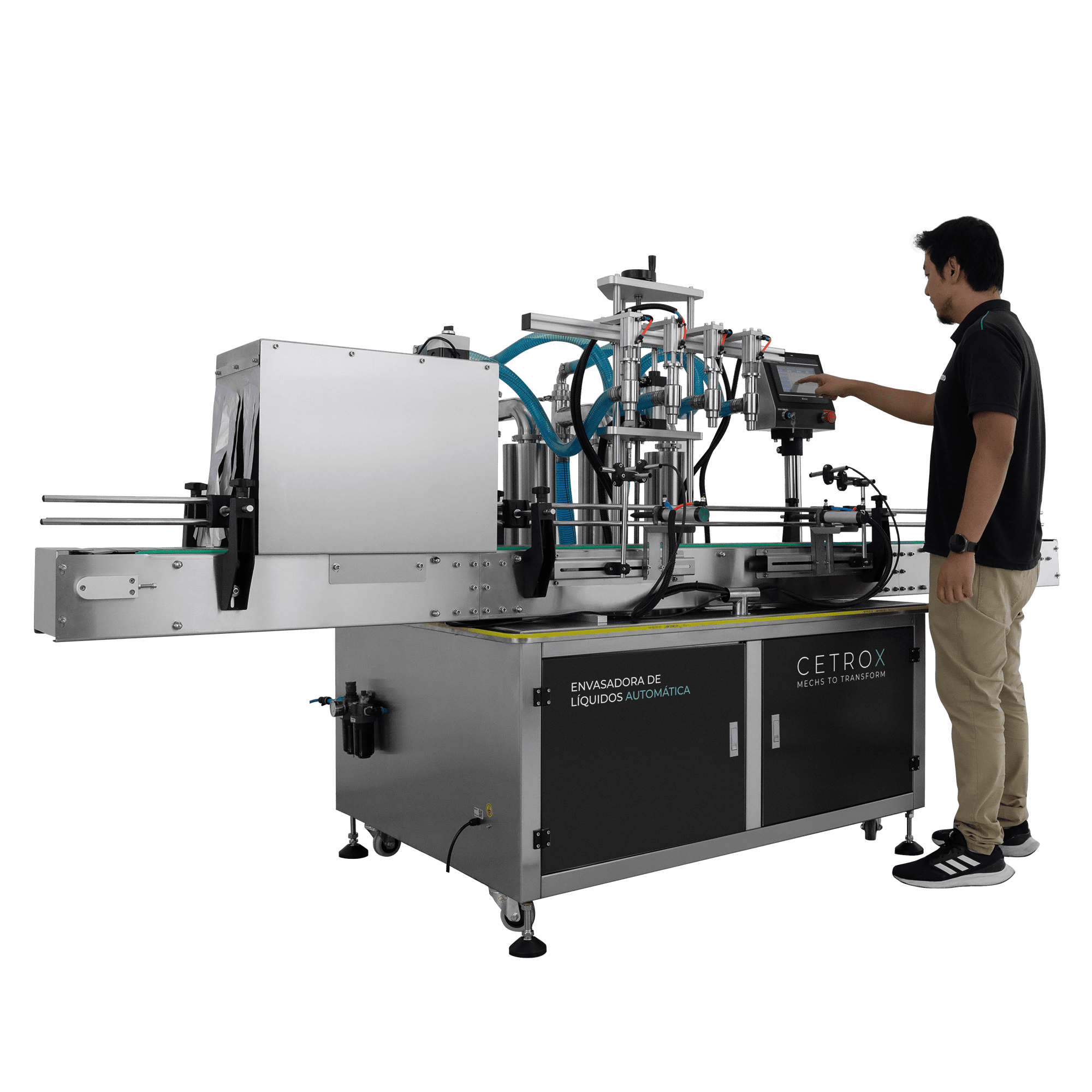 Envasadora de Líquidos Automática 1000 - 5000ml com 4 Bicos e Esterilização UV CAFM L-5000 4N UVT - imagem 4