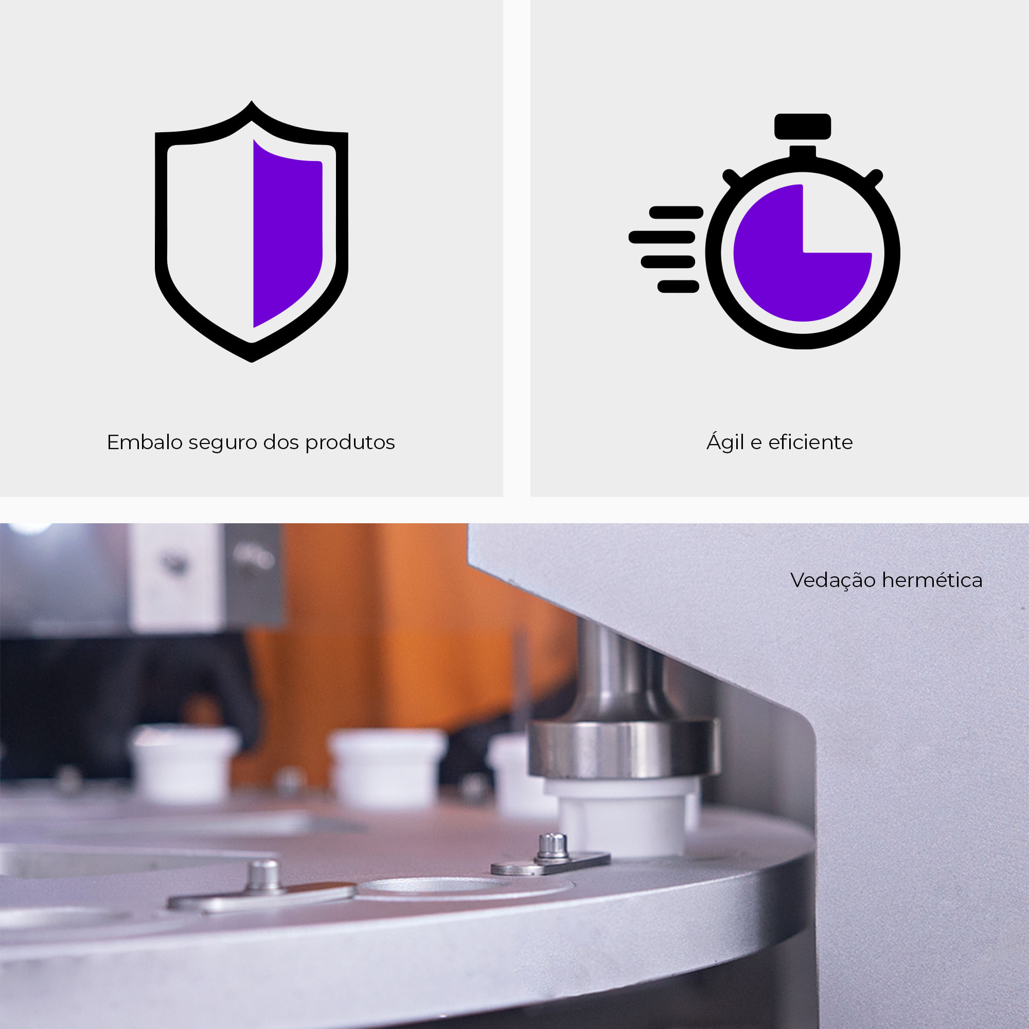 Envasadora Rotativa com Aplicadora de Tampas por Pressão para Frascos Personalizados de Gel para Unhas CAFM NGB R - imagem 2