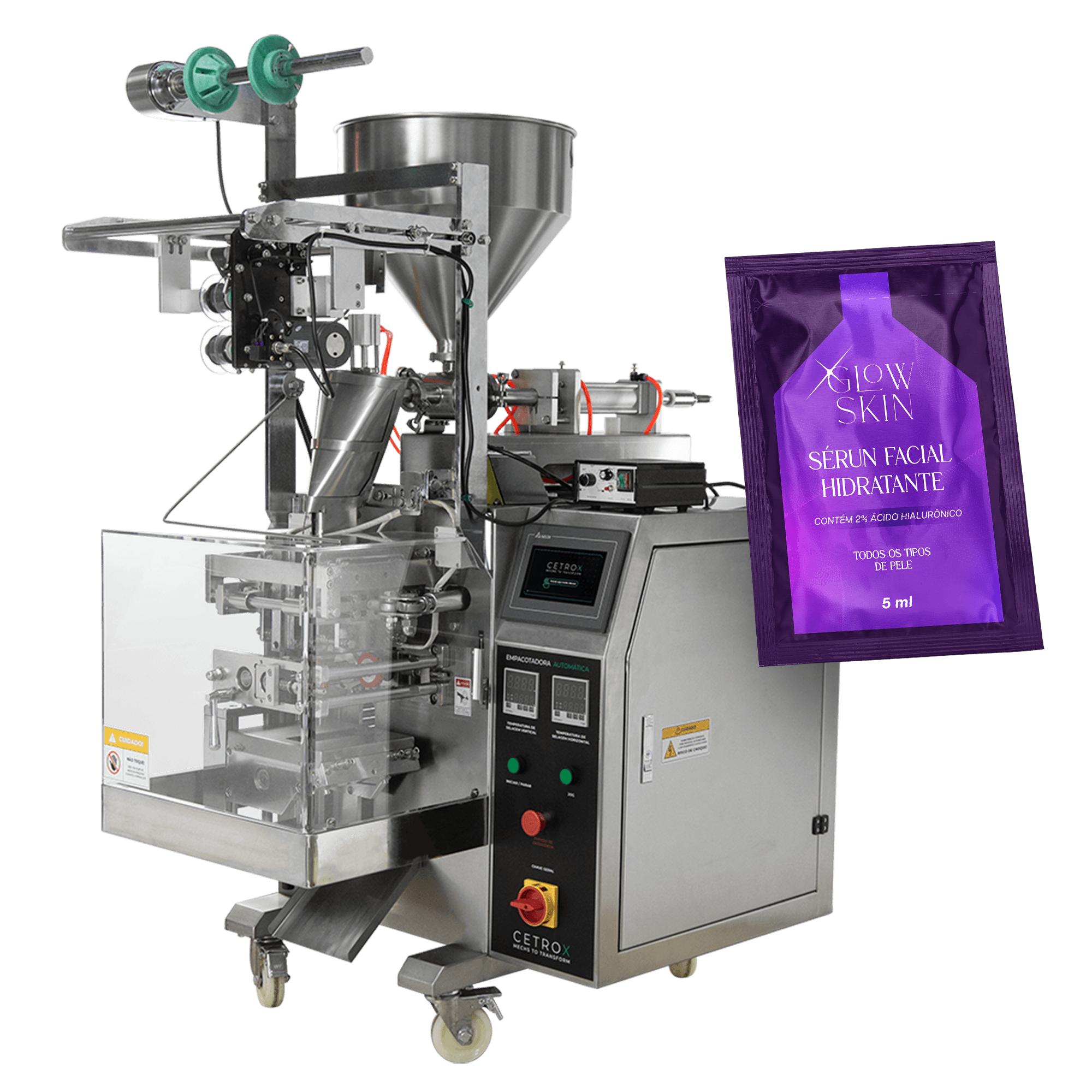 Empacotadora Automática de Sachês 4 Soldas para Líquidos CAPM 260 4S VP-100 - imagem 1