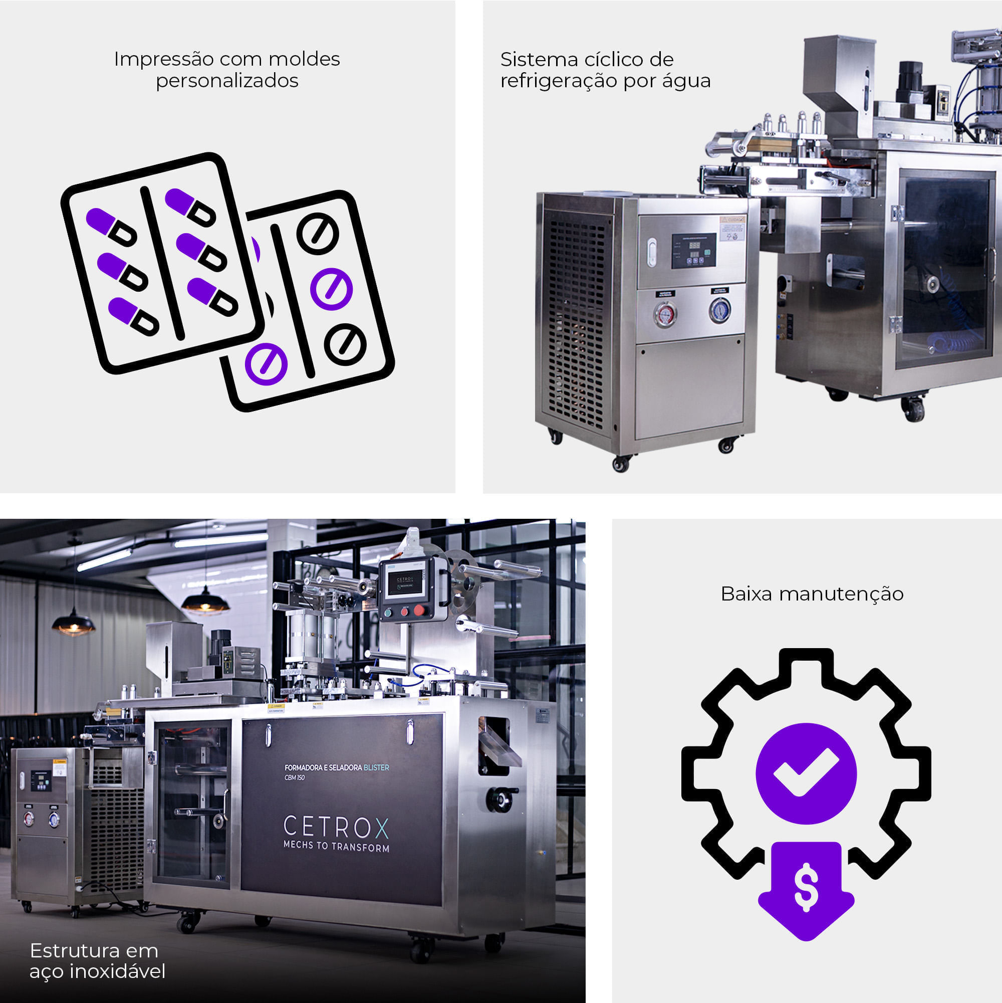 Formadora e Seladora Blister com Painel Digital CBM 150 DP - imagem 2