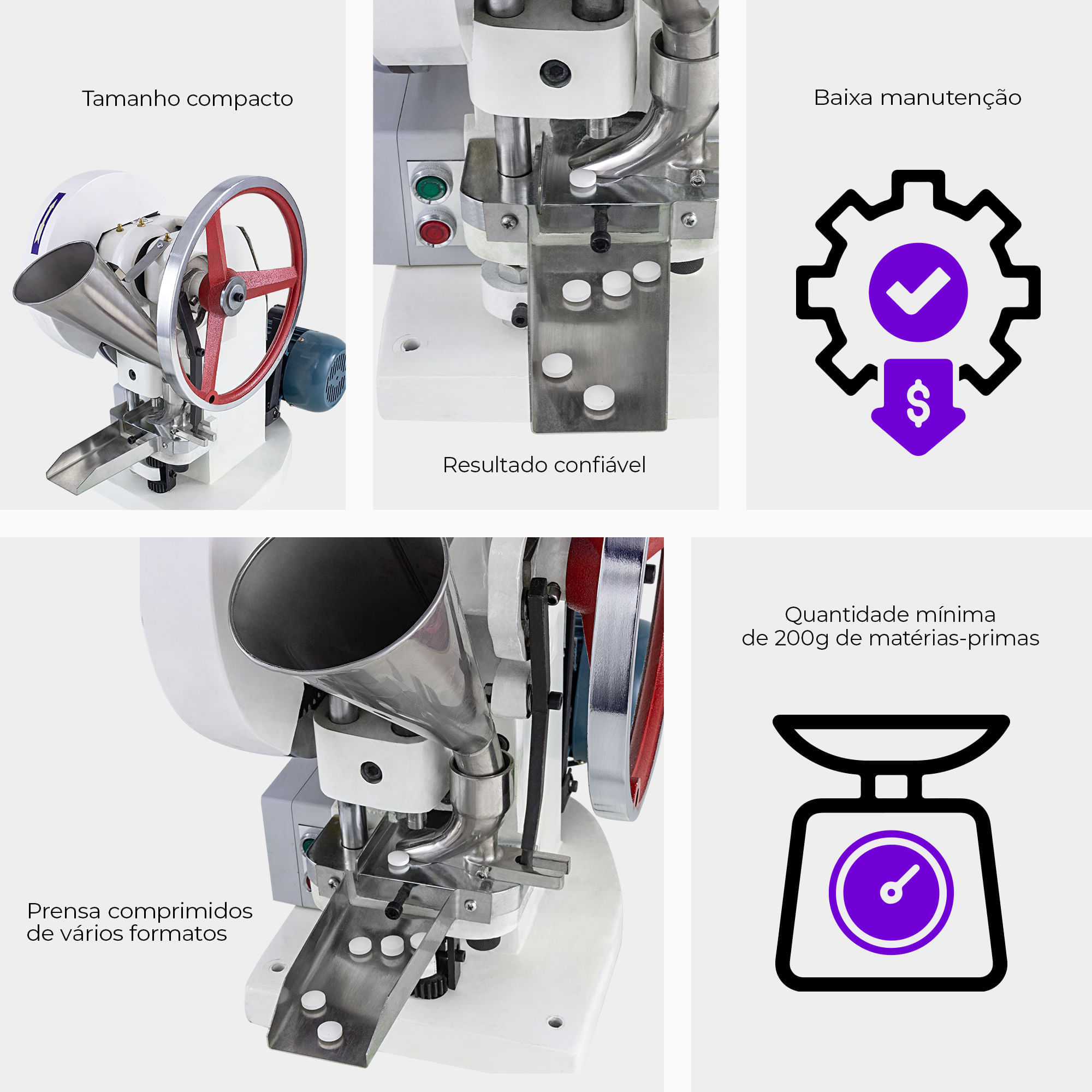 Compressora de Comprimidos Semiautomática CSPPM 5000 - imagem 3