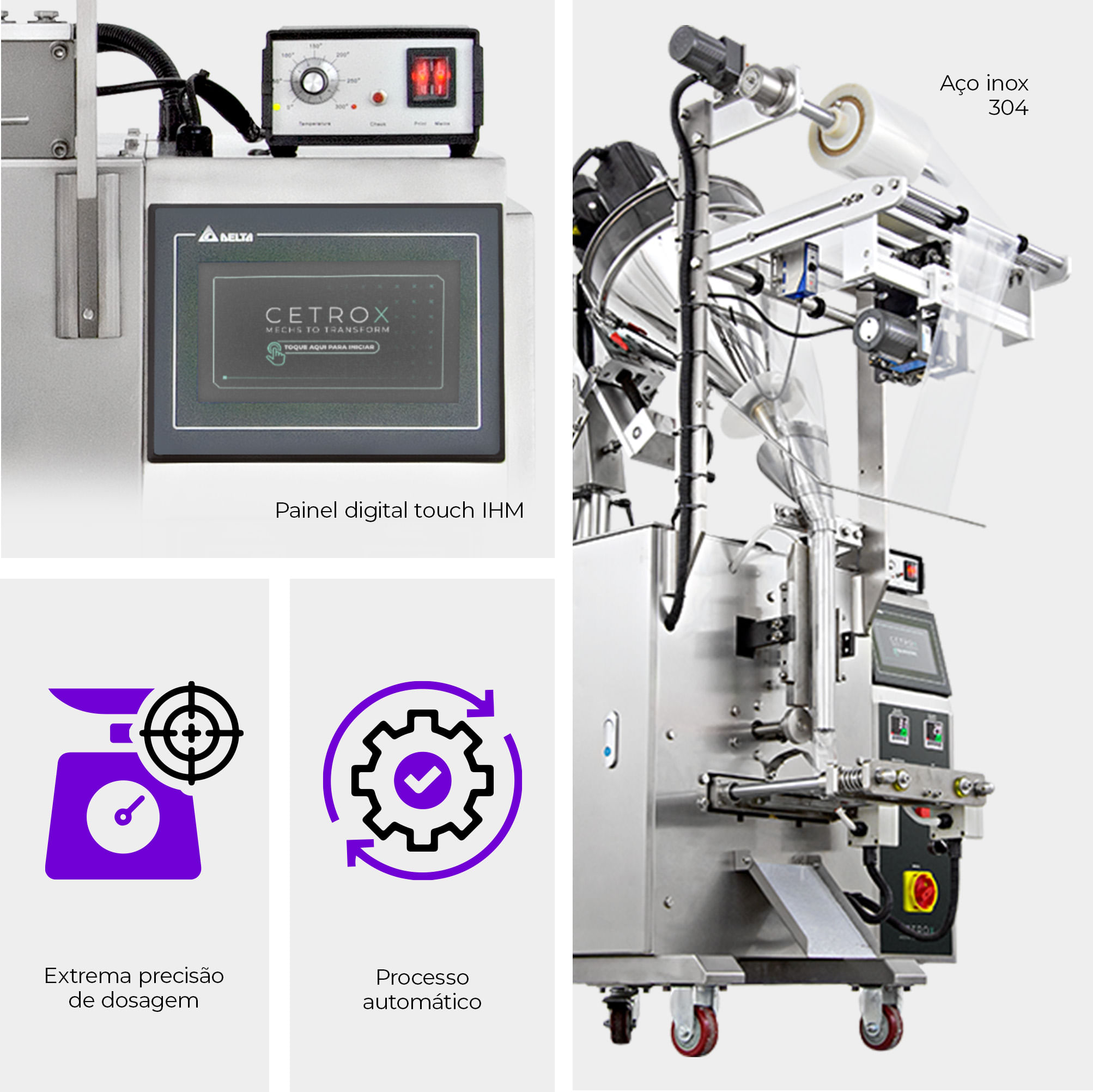 Empacotadora Automática Volumétrica para Pós CAPM 320 VA-500 - imagem 2