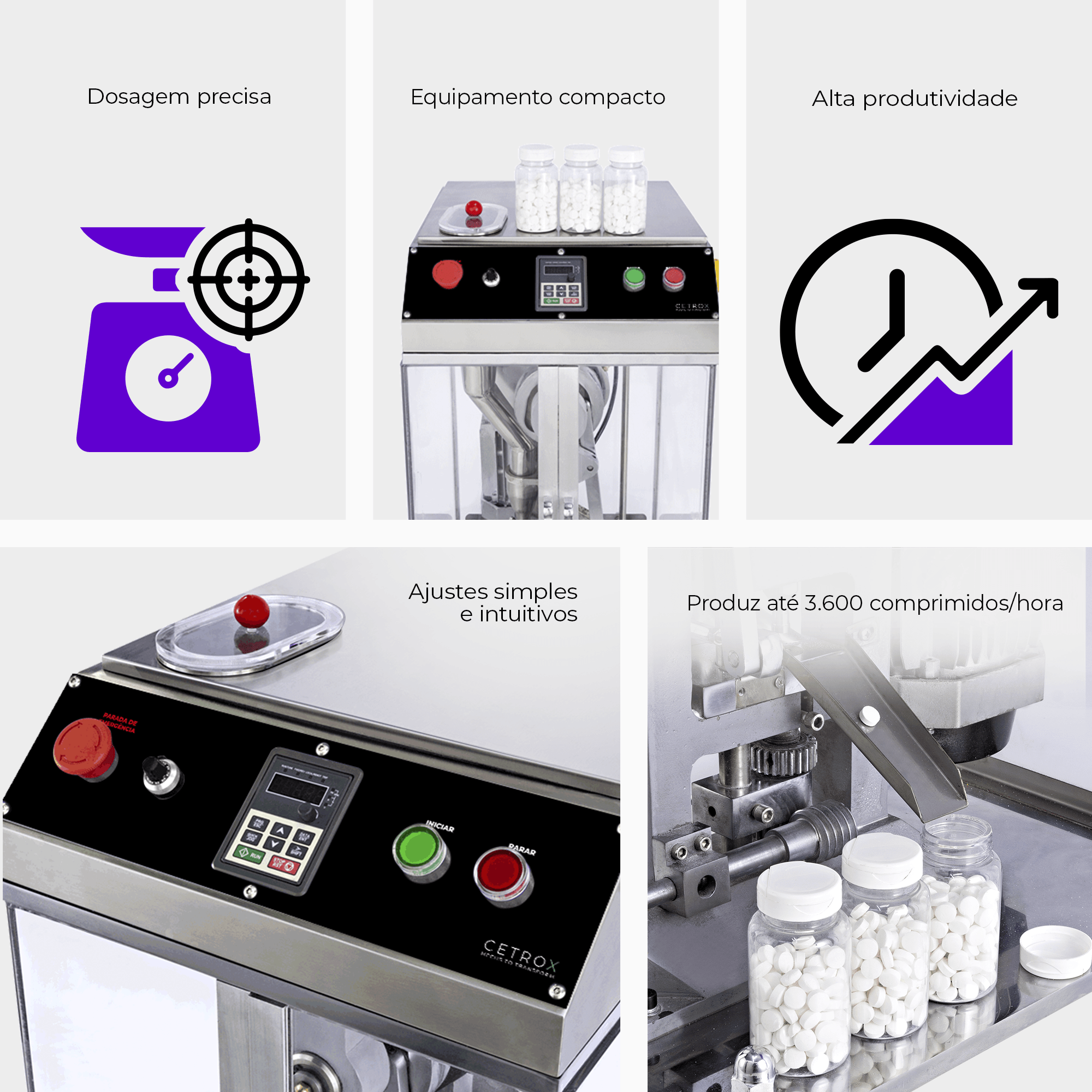 Compressora Automática de Comprimidos Pequenos ASPP 3600 - imagem 3