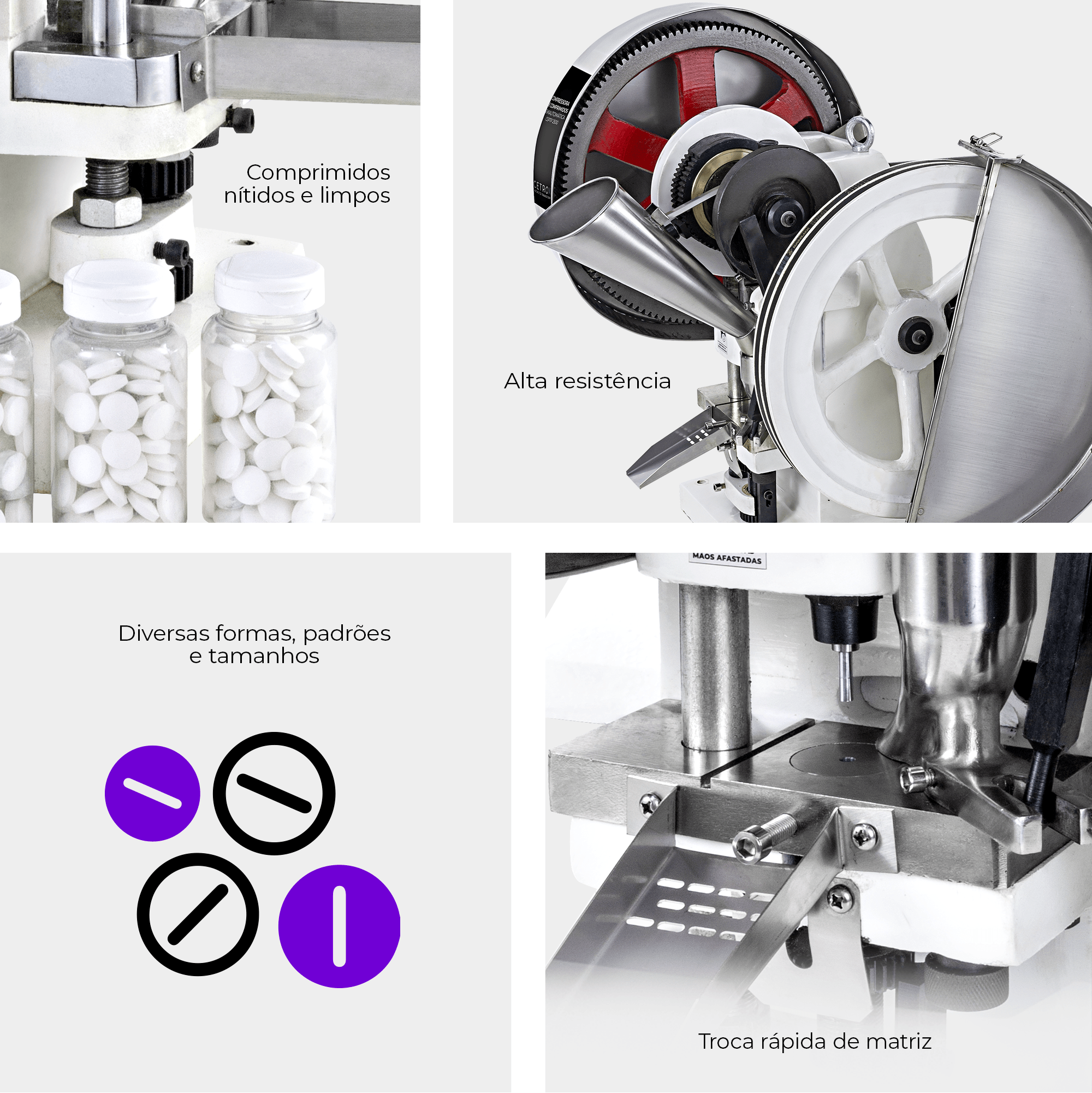 Compressora de Comprimidos Semiautomática CSPTP 2500 - imagem 4