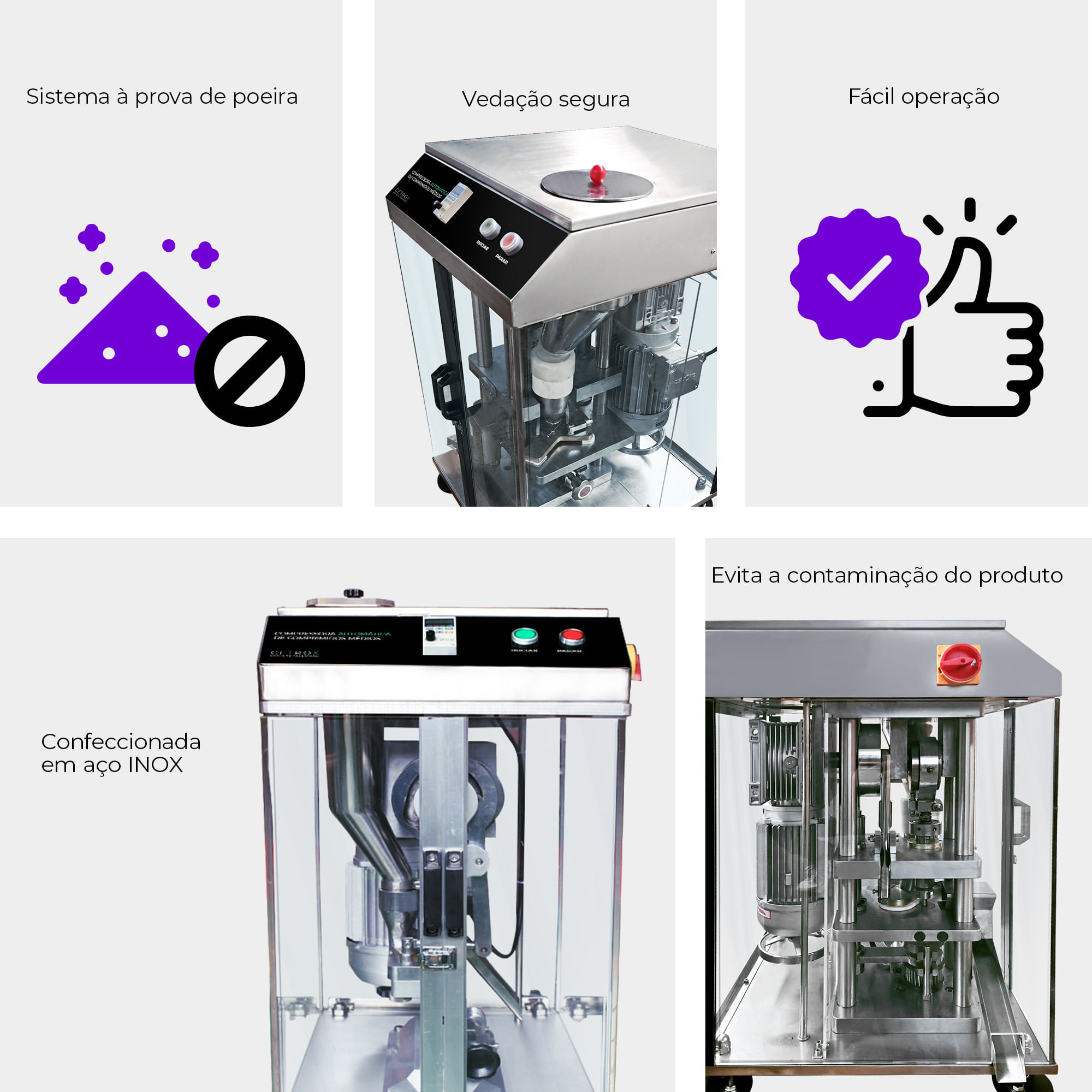 Compressora Automática de Comprimidos Médios CAPPM 2500 - imagem 2