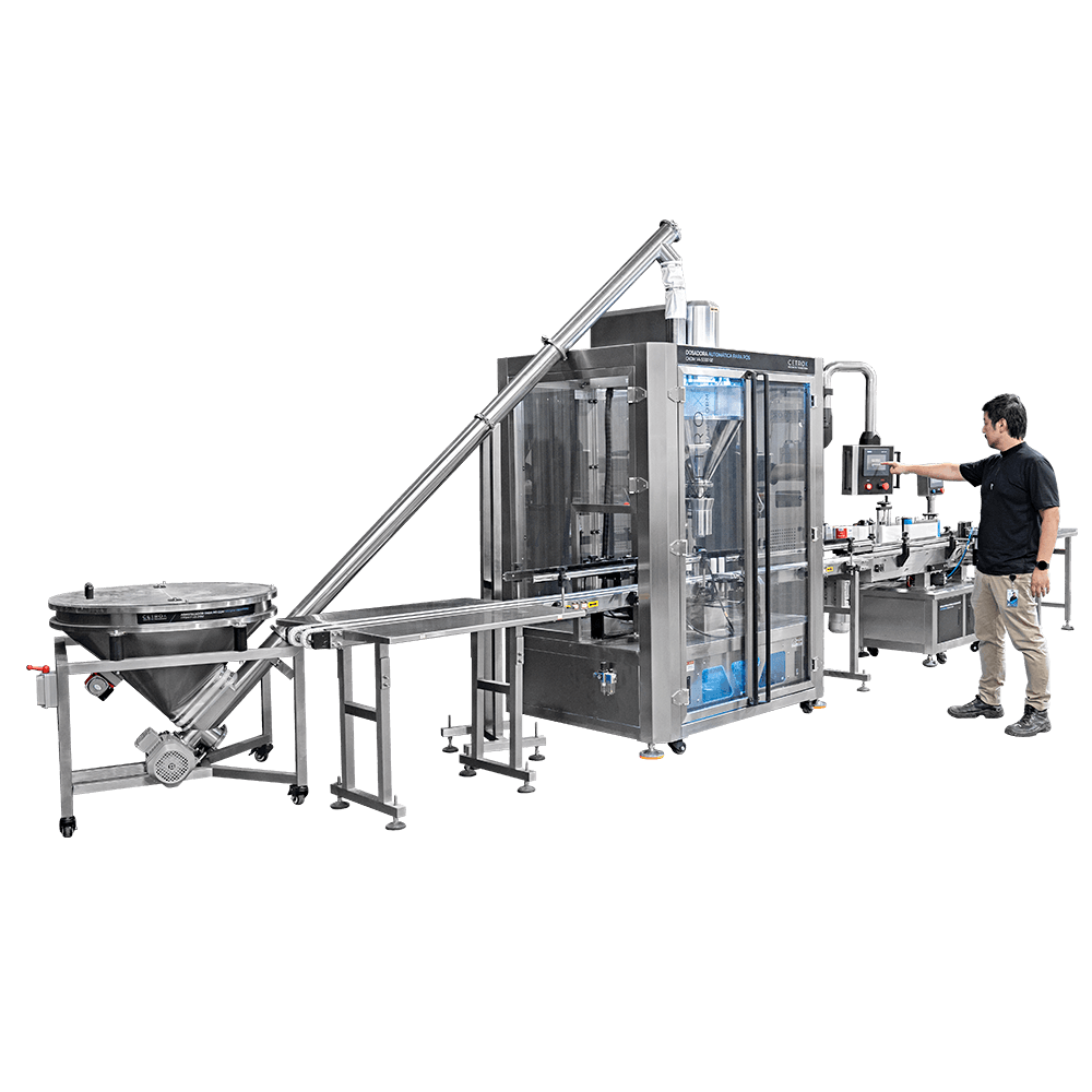 Dosadora Automática para Pós com Proteções em Linha com Rotuladora e Abastecedor CADM VA-5000 SE - imagem 5