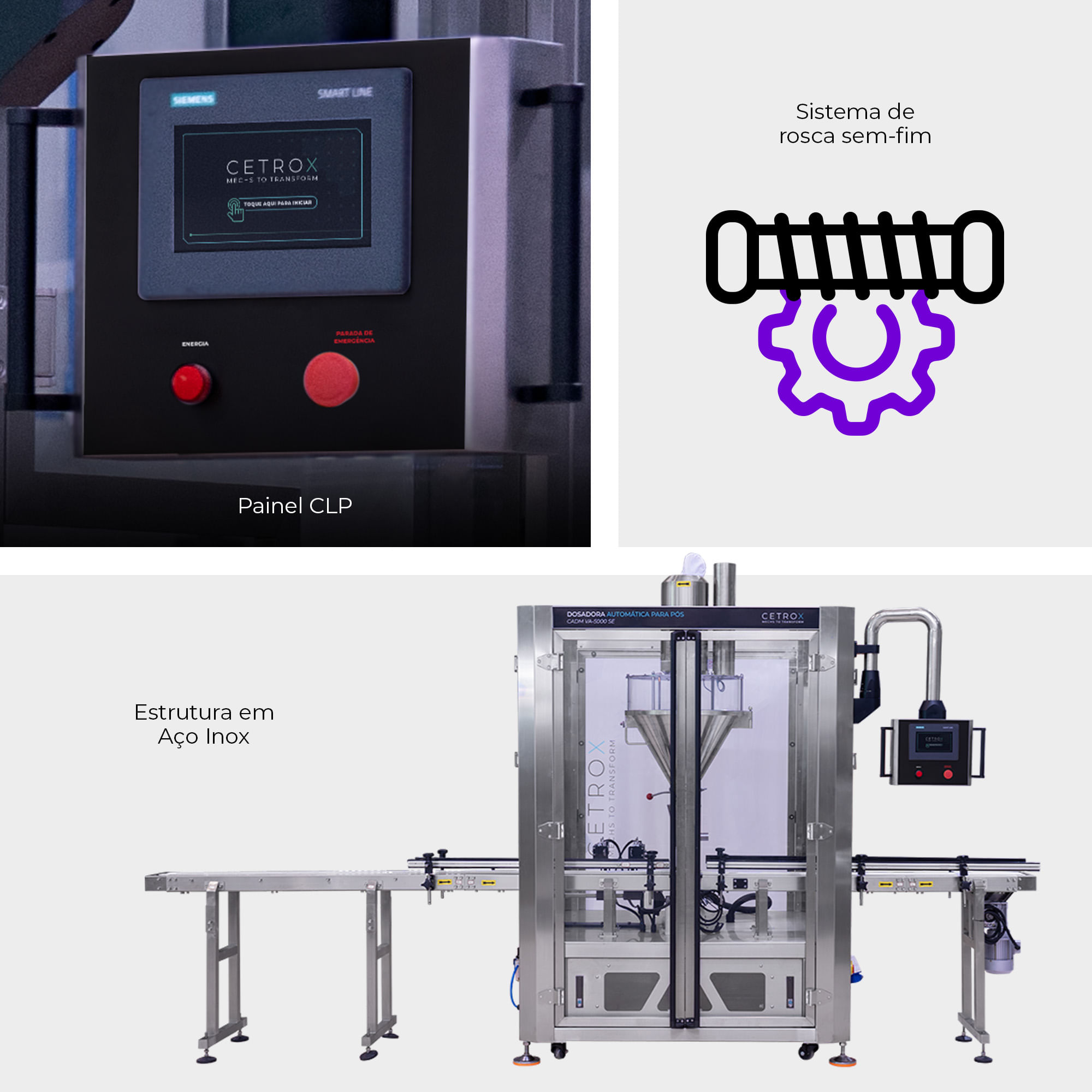 Dosadora Automática para Pós com Proteções CADM VA-5000 SE - imagem 3