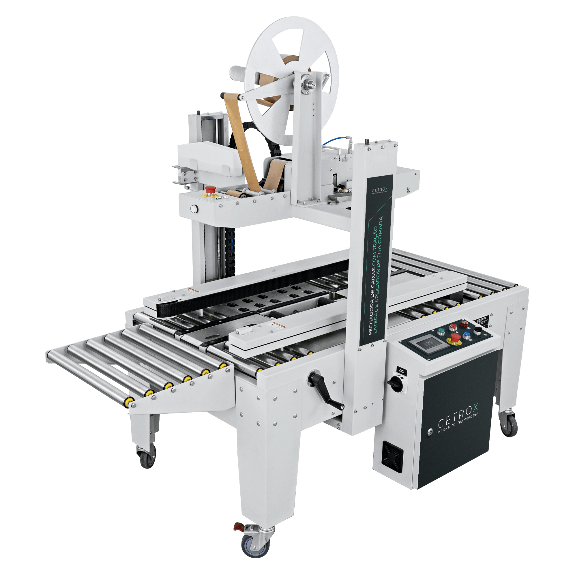 Fechadora de Caixas com Tração Lateral e Aplicador de Fita Gomada CSSM BS-6050 SC GT - imagem 1