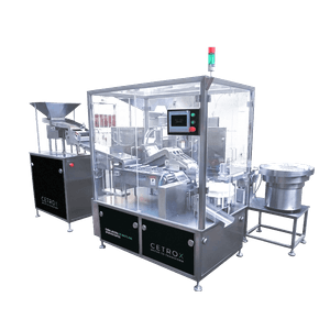Embaladora de Pastilhas Efervescentes com Proteção para Frascos Cilíndricos