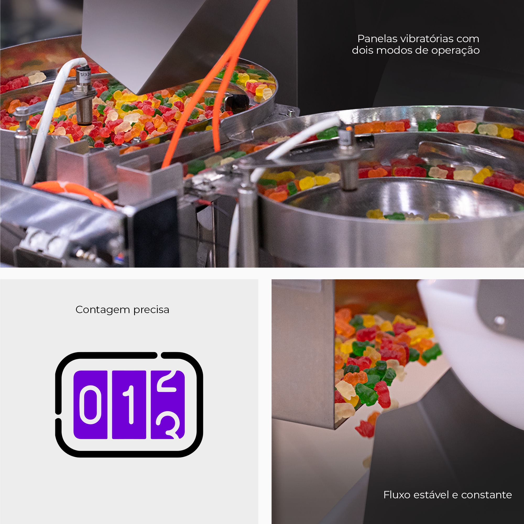 Empacotadora Automática com Contadora para Gummies CAPM 260 CG - imagem 3