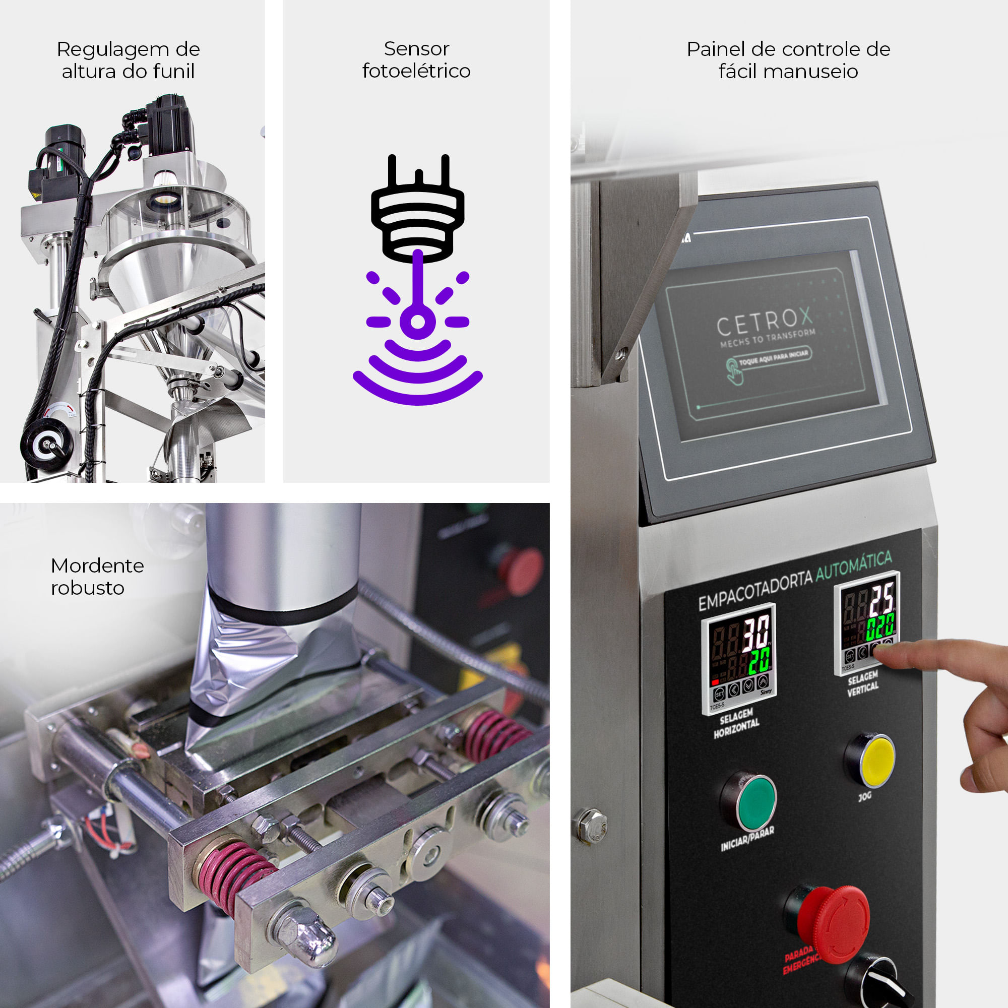 Empacotadora Automática Volumétrica para Pós CAPM 320 VA-500 V - imagem 4