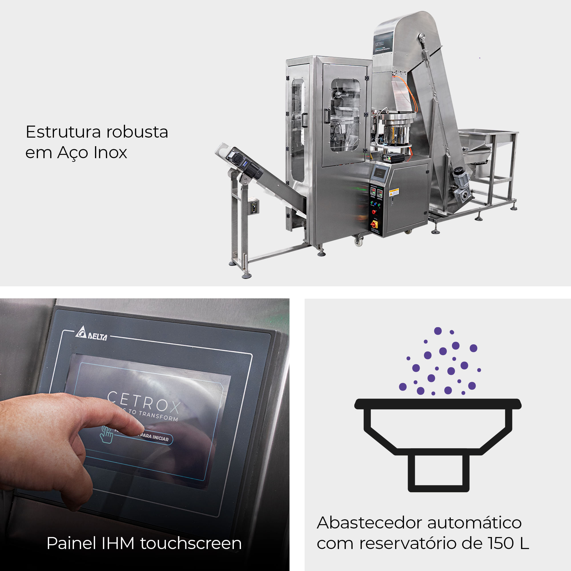 Empacotadora Automática com Contadora para Gummies com NR12 CAPM 260 CG - imagem 3