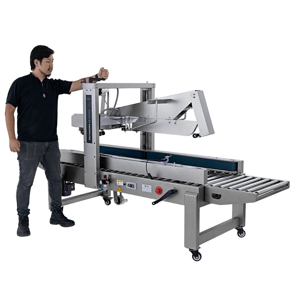 Fechadora de Caixas Automática com Dobra de Abas em Inox 304 CASM BS-5050 SC F SS304 - imagem 5