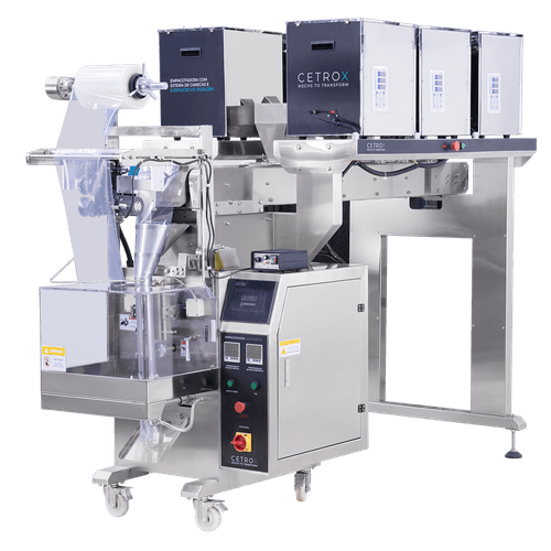 Empacotadora Automática com Esteira de Canecas e 6 Estações de Dosagem CAPM 320 W6-100 BF