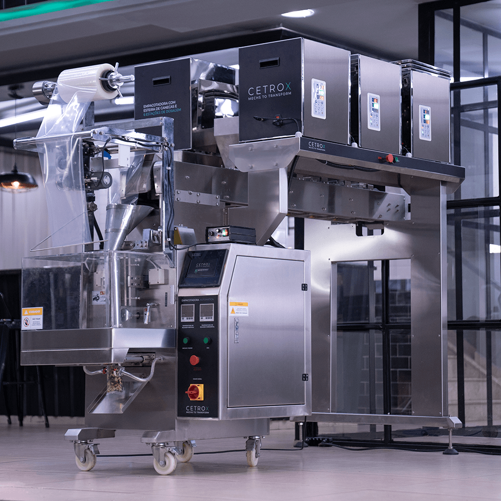 Empacotadora Automática com Esteira de Canecas e 6 Estações de Dosagem CAPM 320 W6-100 BF - imagem 5