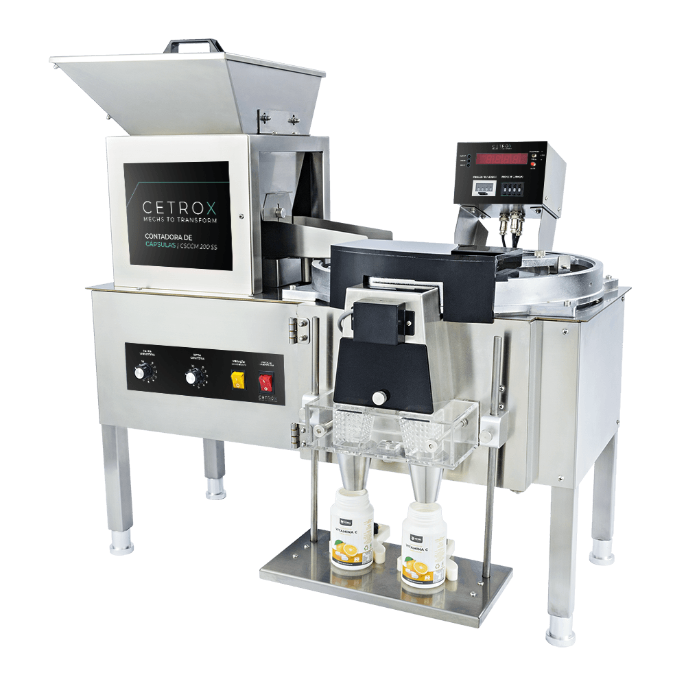 Contadora e Envasadora de Cápsulas e Comprimidos Semiautomática CSCM CF-200 SS T - imagem 1
