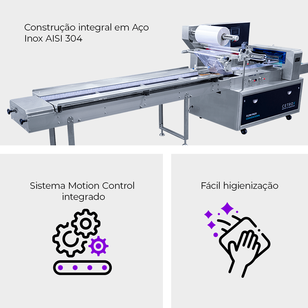 Flow Pack Convencional em Inox 304 CAPM FP-700 SS304 - imagem 2