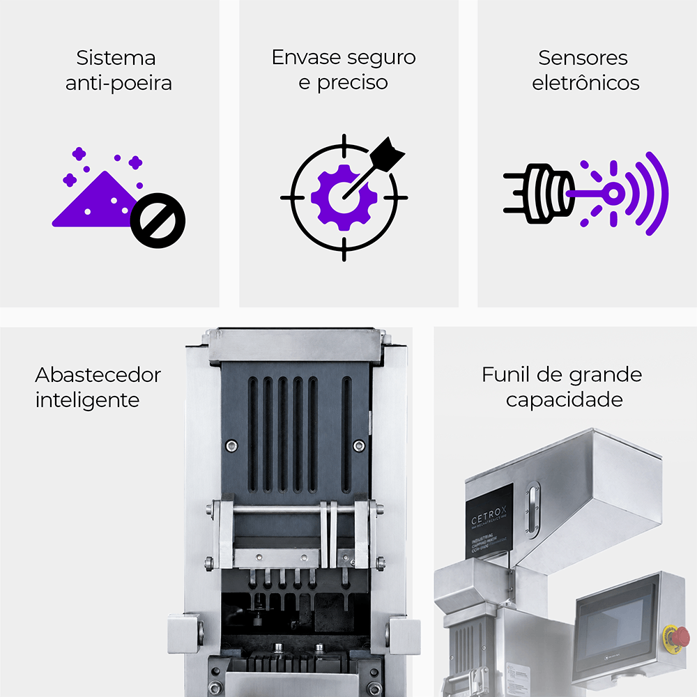 Contadora e Envasadora de Cápsulas Automática Vertical CACCM V - imagem 3