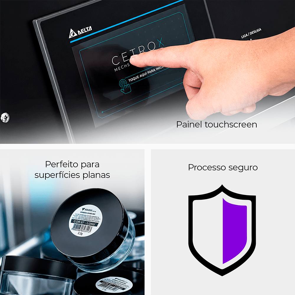 Rotuladora Automática de Superfície Plana de Bancada CALM PST - imagem 2