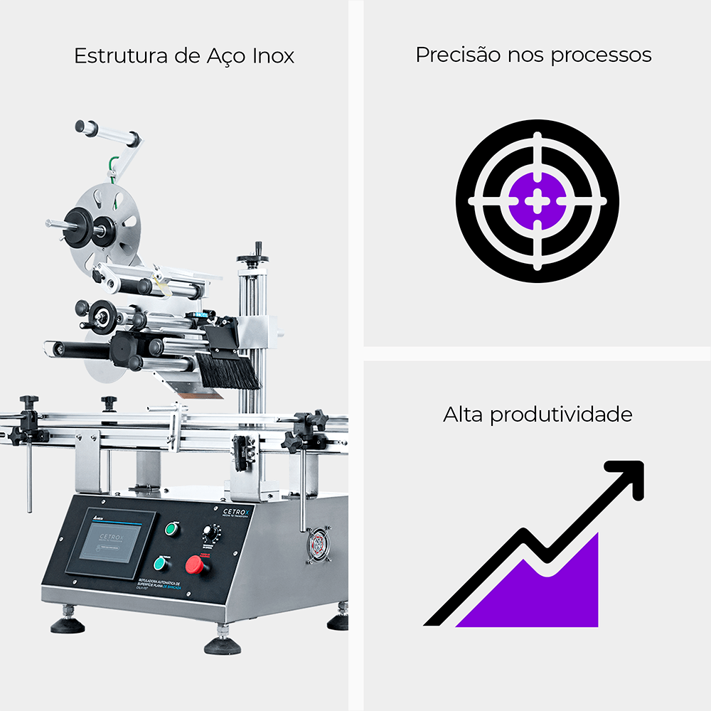 Rotuladora Automática de Superfície Plana de Bancada CALM PST - imagem 4