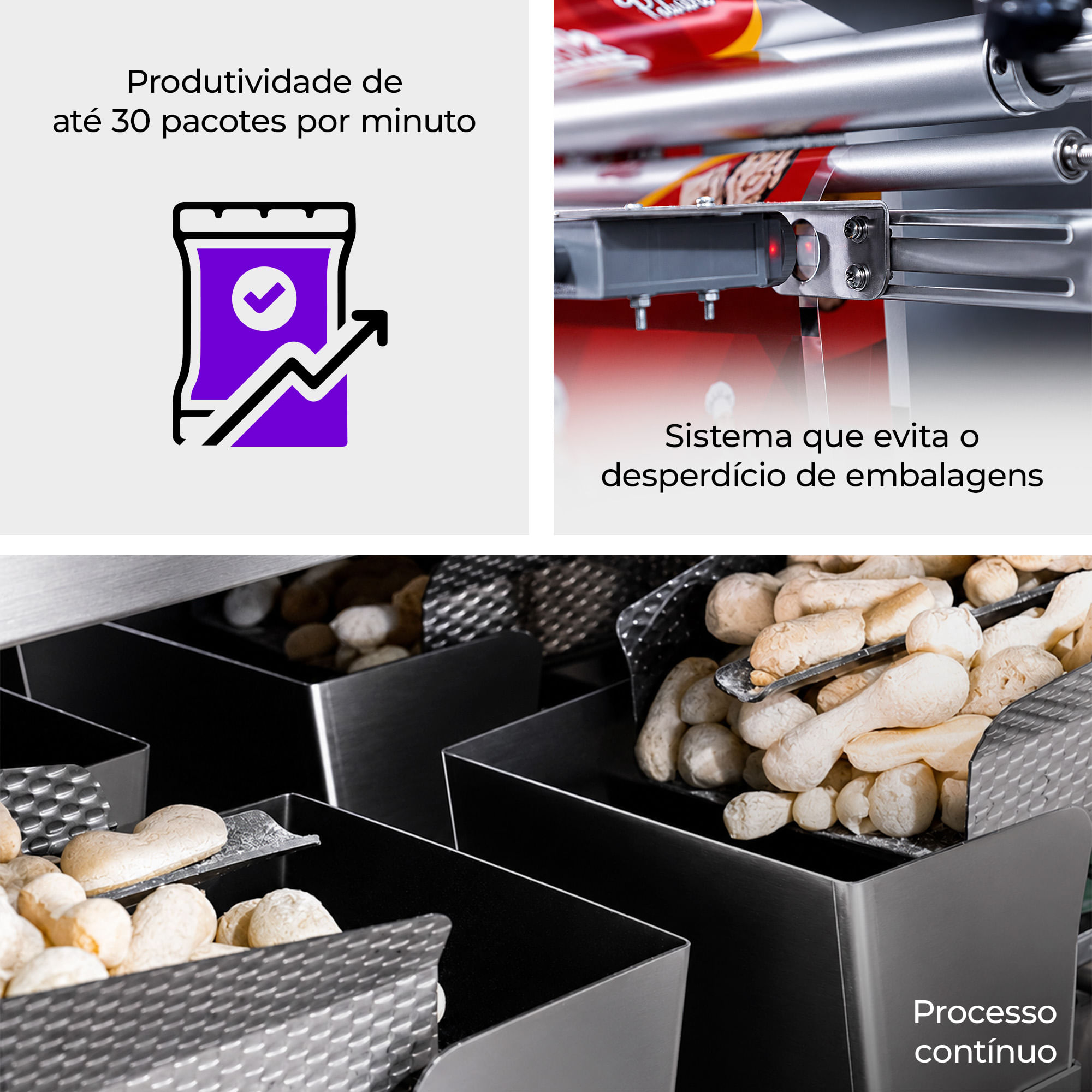 Empacotadora Automática com 4 Balanças e Abastecedor com Esteira CAPM 560 W4-1500 - imagem 2