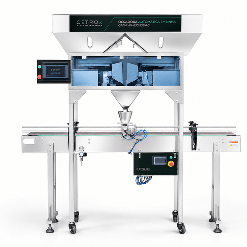 Dosadora Automática em Linha com 4 Balanças CADM W4-600 SS316 C
