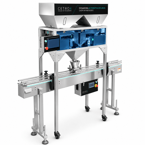 Dosadora Automática em Linha com 4 Balanças CADM W4-600 SS316 C