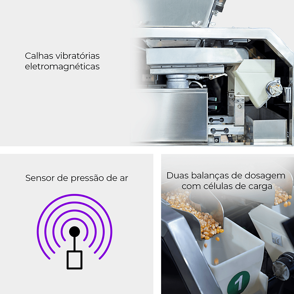 Empacotadora Automática de Sachês 3 Soldas com Duas Balanças CAPM 200 3S W2-100 RK - imagem 2