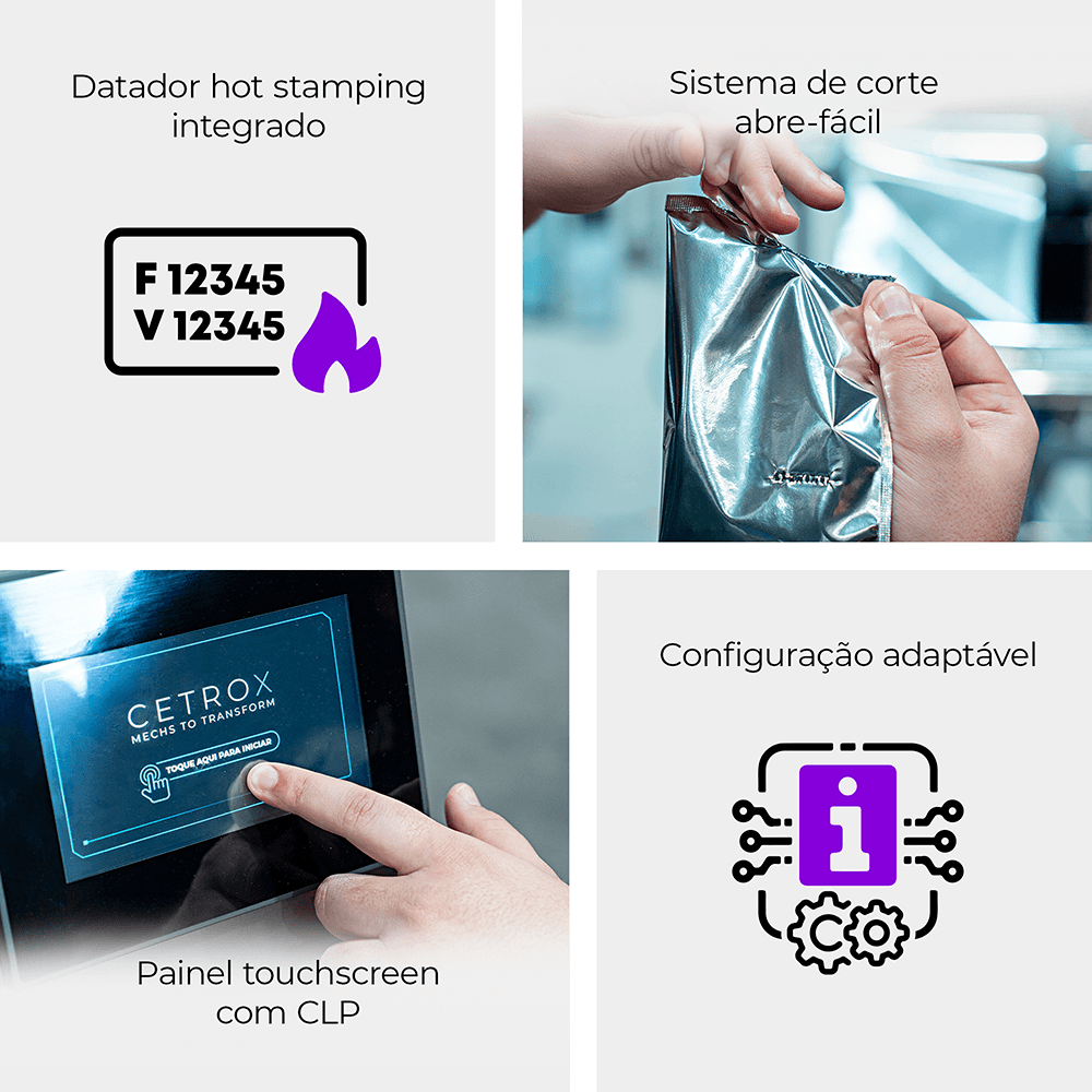 Empacotadora Automática de Sachês 3 Soldas com Duas Balanças CAPM 200 3S W2-100 RK - imagem 3