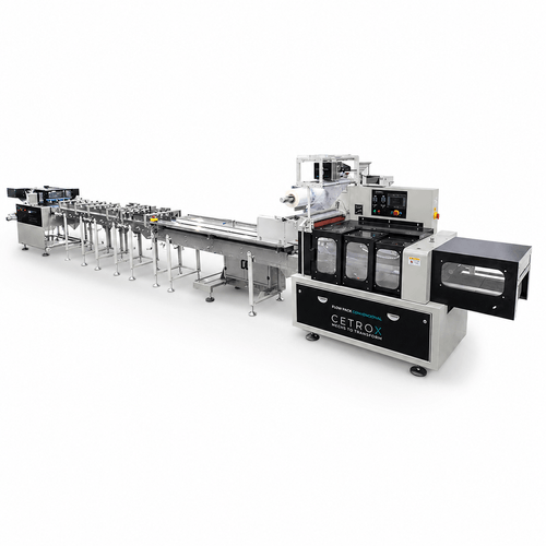 Flow Pack Convencional com Fatiadora Automática de Pães com NR12 CAPM FP-700 S AF