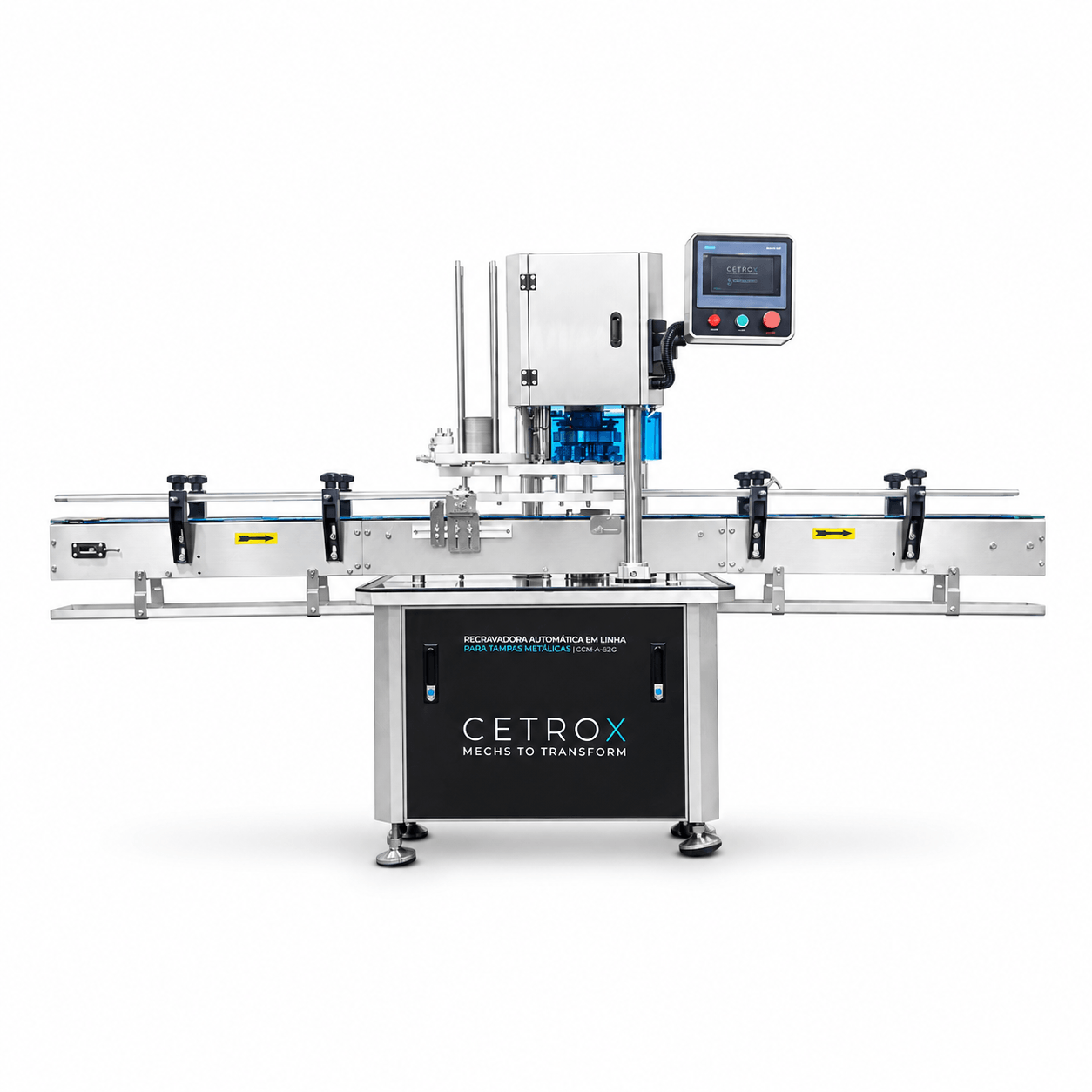 Recravadora Automática em Linha para Tampas Metálicas CCBM A-82 CS - imagem 1